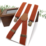 Burnt Orange Suspenders